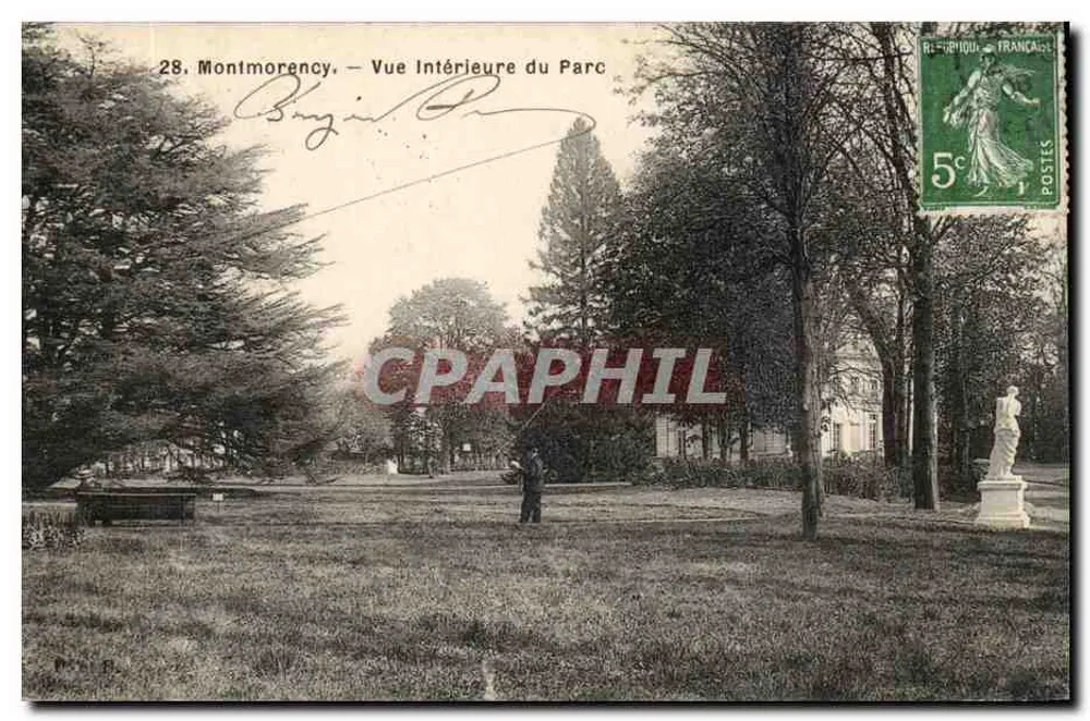 Montmorency — Vista Interna do Parque — Editor Burgin & Cie, n°28 - Frente