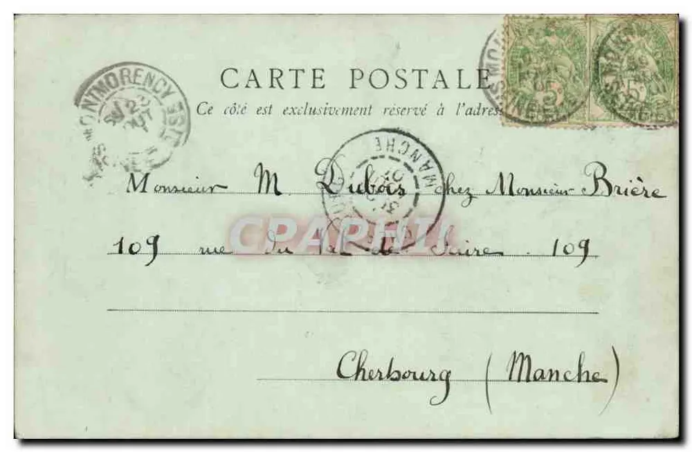 Montmorency — A Estação — Editor F.H. Paris, número de série não visível - Verso