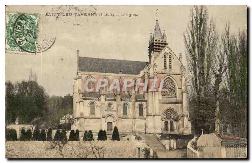 Saint-Leu-Taverny — De Kerk — Uitgever niet geïdentificeerd - Voorkant