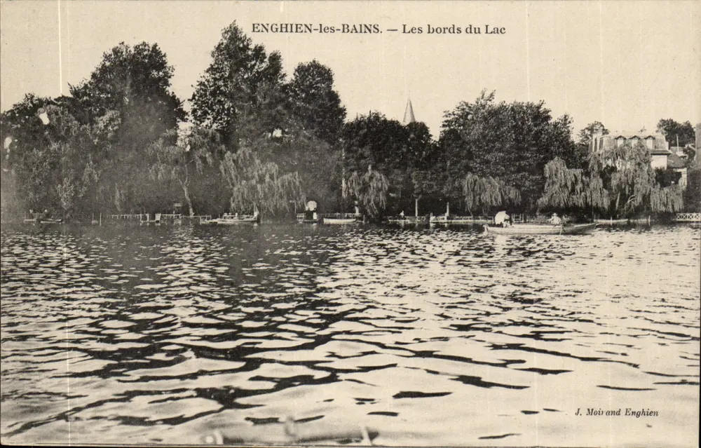 Enghien-les-Bains — Die Ufer des Sees — J. Moi und Enghien - Vorderseite