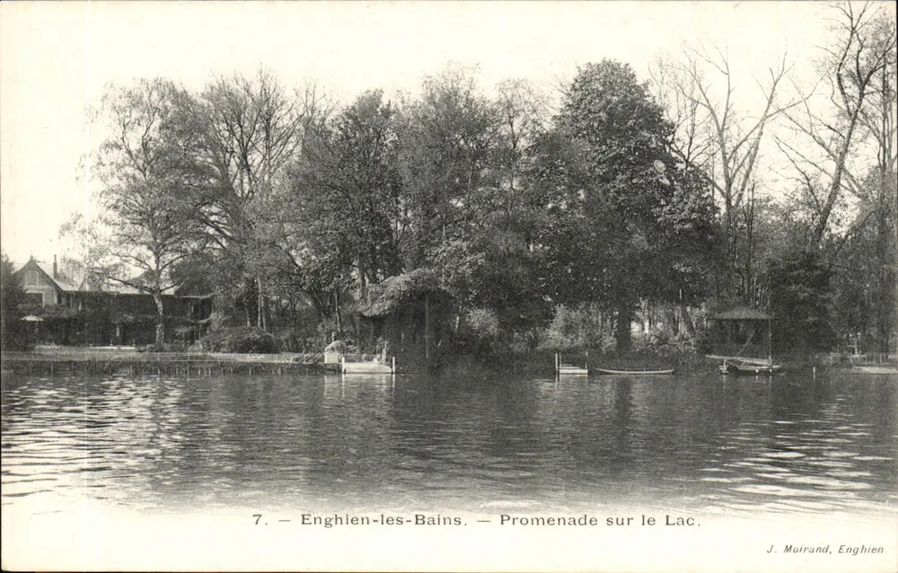 Enghien-les-Bains — Promenade am See — J. Moirand, Enghien - Vorderseite