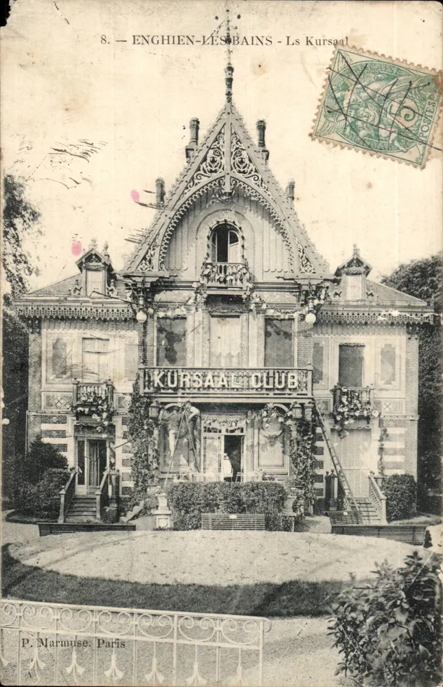 Enghien-les-Bains — Ansicht des Kursaal Clubs — P. Marinuse, Paris, n°8 - Vorderseite