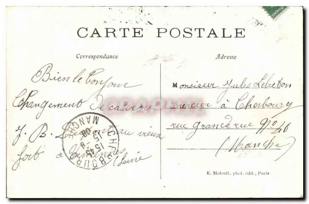 Vincennes — Vista geral do Castelo — E.M. - Verso