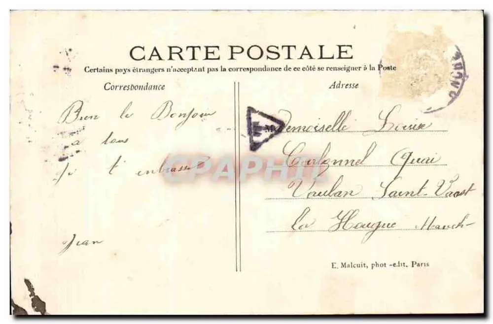 Vincennes — Vista geral do Castelo — E.M. - Verso
