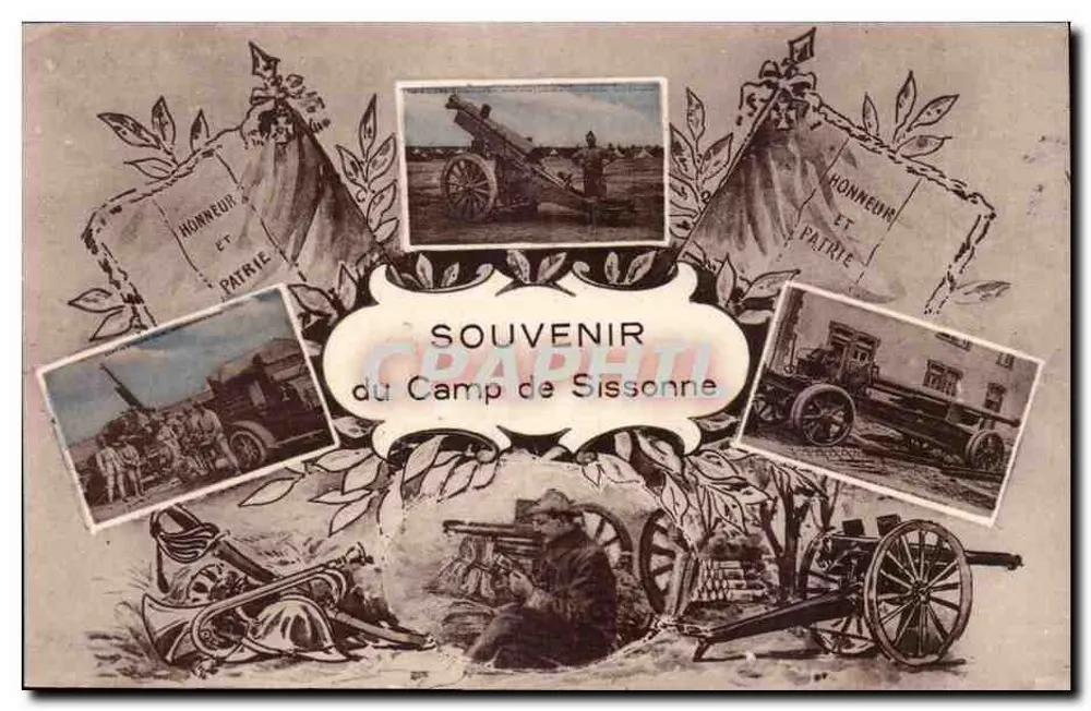 Camp de Sissonne — Erinnerungskarte — Pottelein-Goux, Verlag (Aisne) - Vorderseite