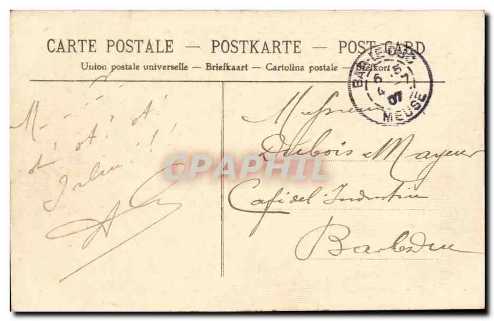 Hirson — Die Oise und der Gland am Steingebäude — Coll. Itamban - Rückseite