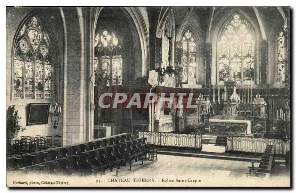 Castello-Thierry - Chiesa di San Crepin — Ehrhard, foto, Castello-Thierry, n°93 - Recto