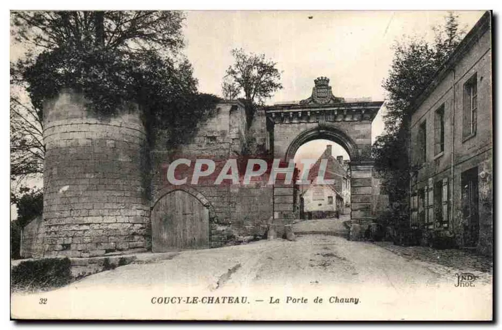 Coucy-le-Château — La Porte de Chauny — Imp. Neurdin et Cie, Paris - Recto