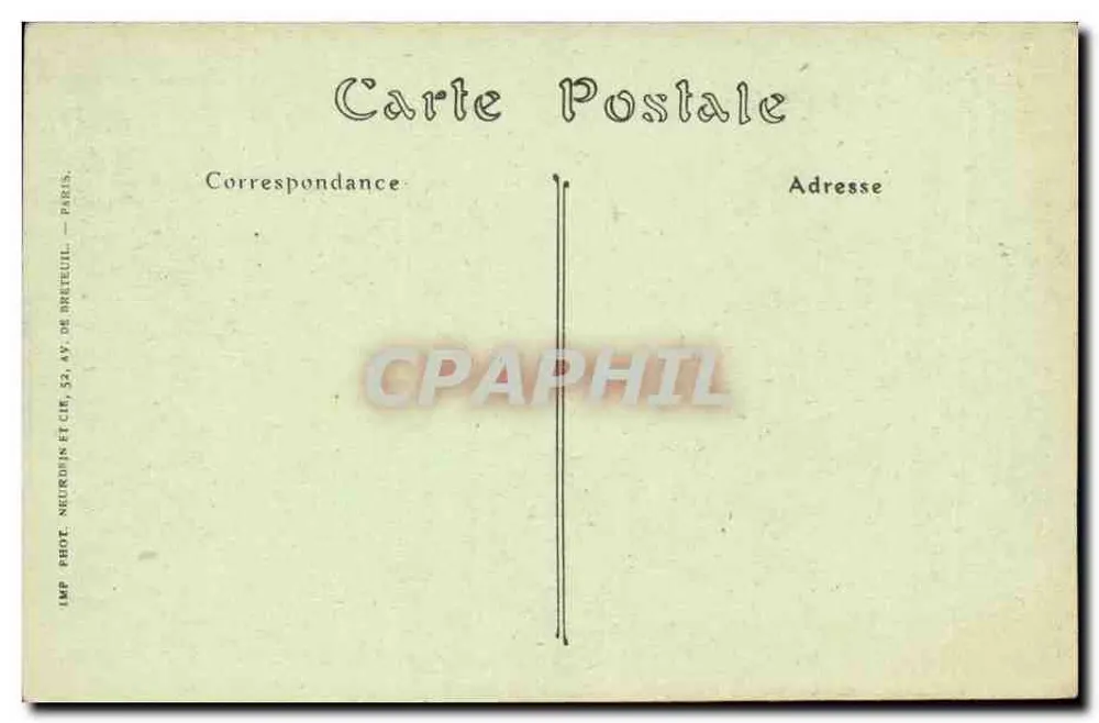 Coucy-le-Château — La Porte de Chauny — Imp. Neurdin et Cie, Paris - Verso
