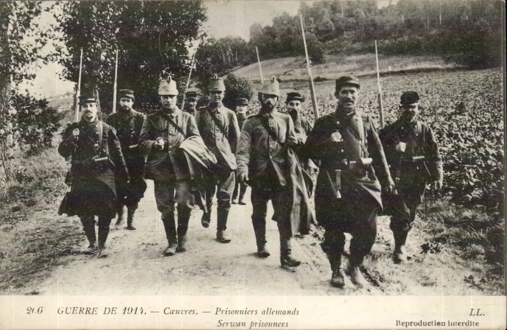 Deutsche Gefangene — Cœuvres — LL. n° 21.6 - Vorderseite