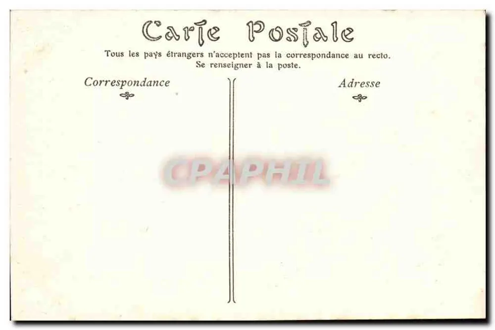 Laon — Ansicht des Bahnhofsviertels aus den Promenaden — Librairie-Imprimerie A. Courtois, Laon - Rückseite