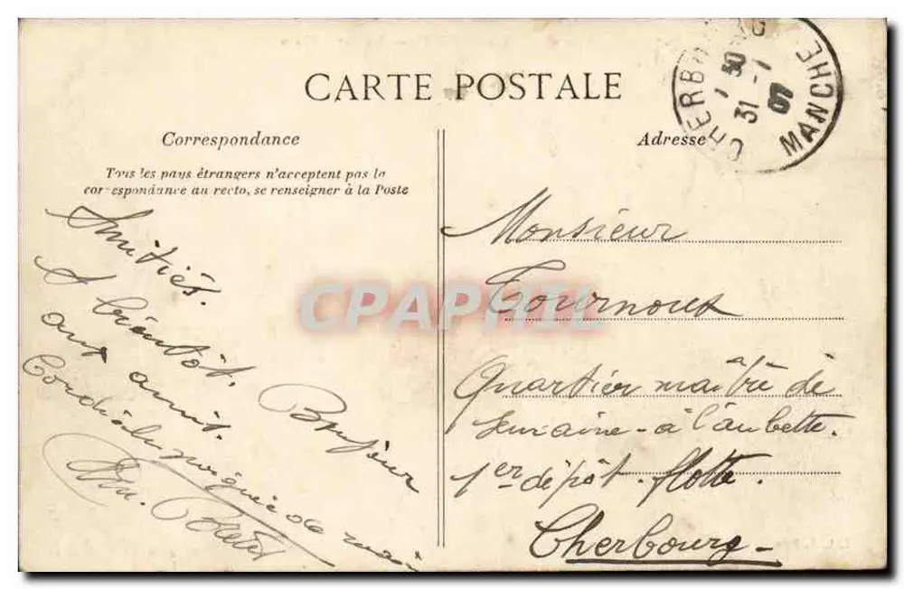 SAINT-QUENTIN — La Rue d'Isle — L. D., Paris - Verso