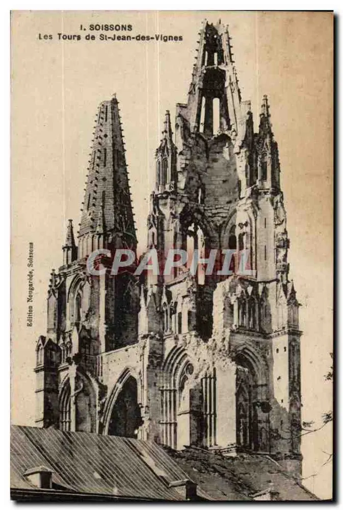 Soissons — Die Türme von St-Jean-des-Vignes — Edition Neugarde, Soissons - Vorderseite