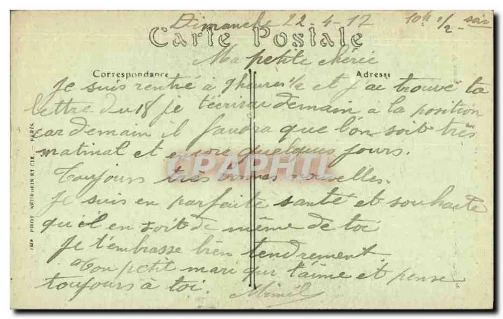 Berry-le-Sec (Aisne) — Osttor und Gräben des ehemaligen befestigten Schlosses — G. Laguerre, Verleger - Rückseite