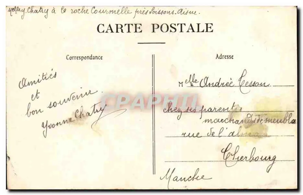 Soissons (Aisne) — A Catedral — A. B. - Verso