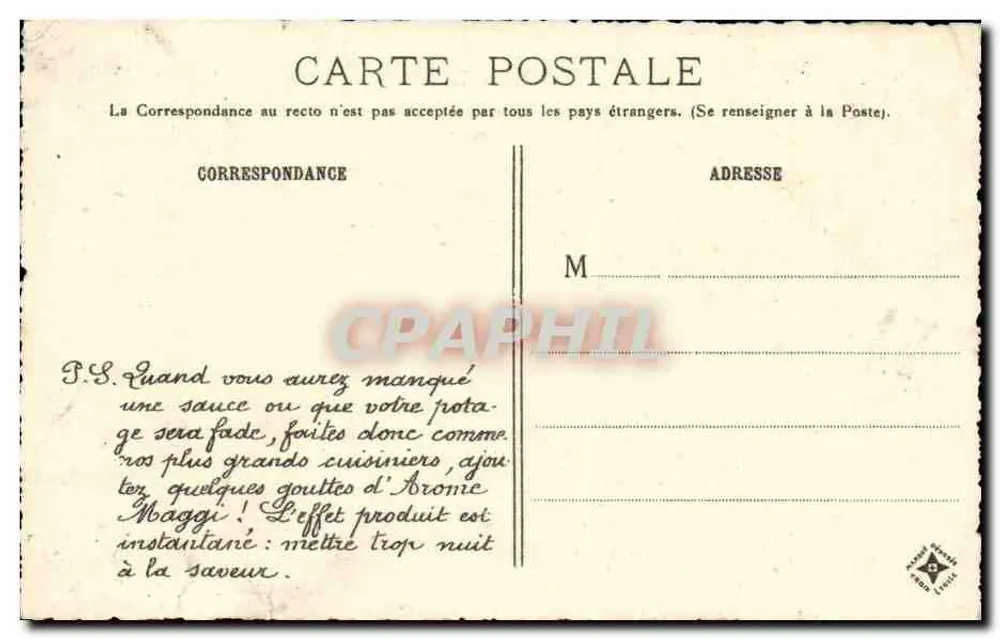 Hôtel de Ville van Saint-Quentin — Aisne — Léon Marotte, Parijs, n°45 - Achterkant