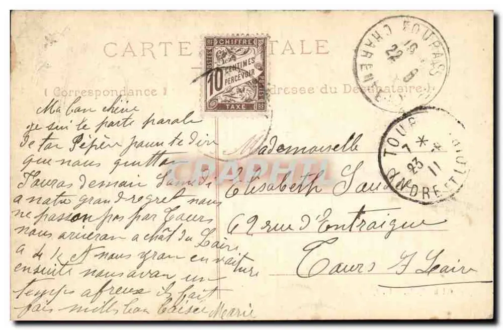 Fouras — Vues de la Sapinette et de la Mer — Cliché J.F., Edit. J.M. - Verso