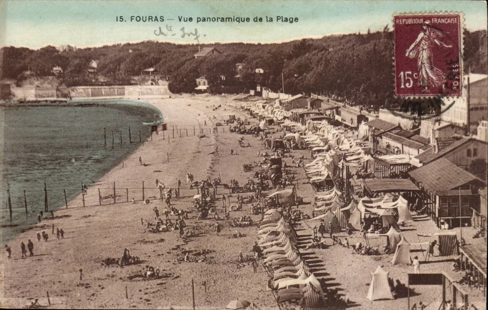 Fouras — Panoramic View of the Beach — Jolly-Popin - Mortagne Printing - Front