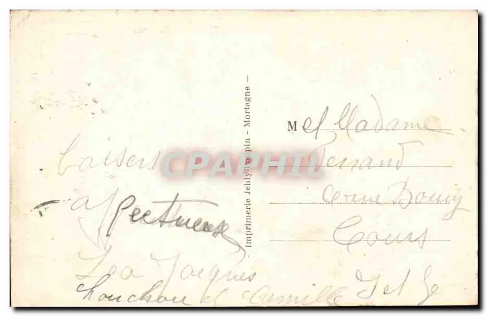 Fouras — Panoramic View of the Beach — Jolly-Popin - Mortagne Printing - Back