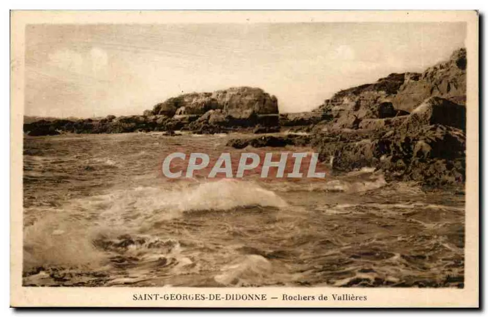 Saint-Georges-de-Diddonne — Felsen von Vallières — Verlag Mathieu 'La Maison de l'Amateur' - Vorderseite