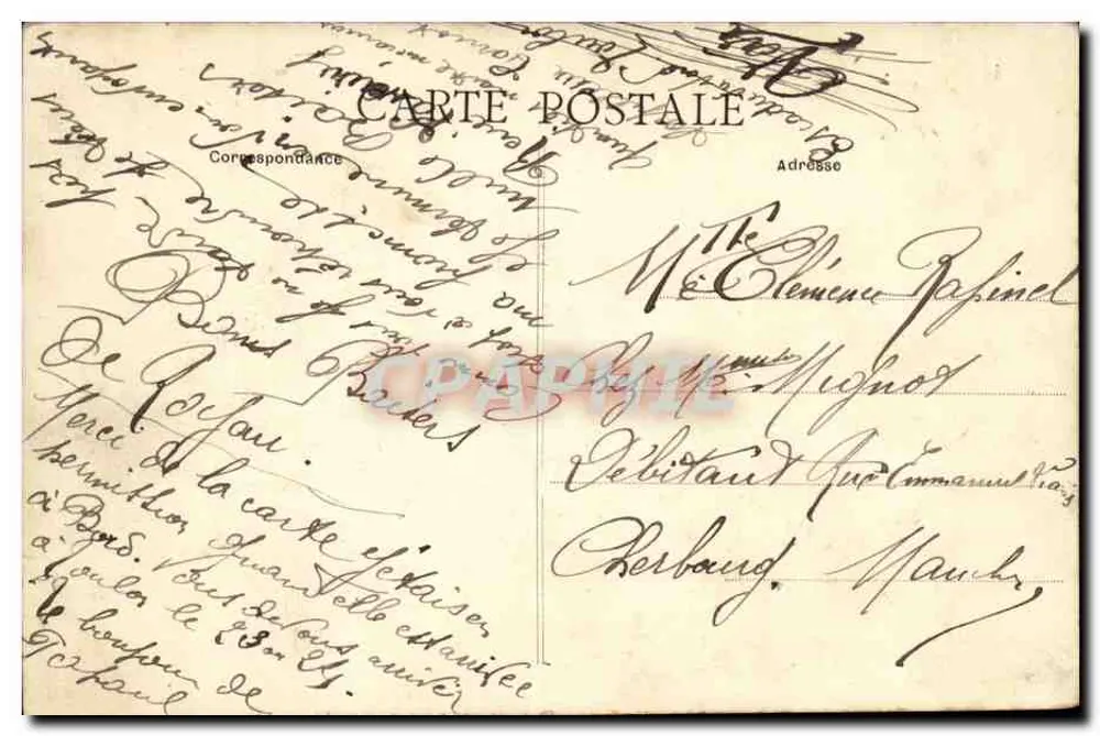 Praia de FONCILLON e Casa AMIOT — Bilhete postal antigo n°6 — editor Nouvelles Lettres - Verso