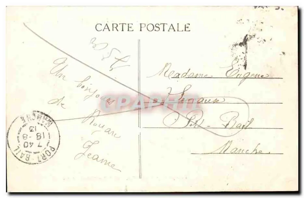 Royan — Vue générale prise de Family Hôtel — Editée par l'Ing.-Opticien Novozelski, 3, Rue Gambetta, Royan - Verso