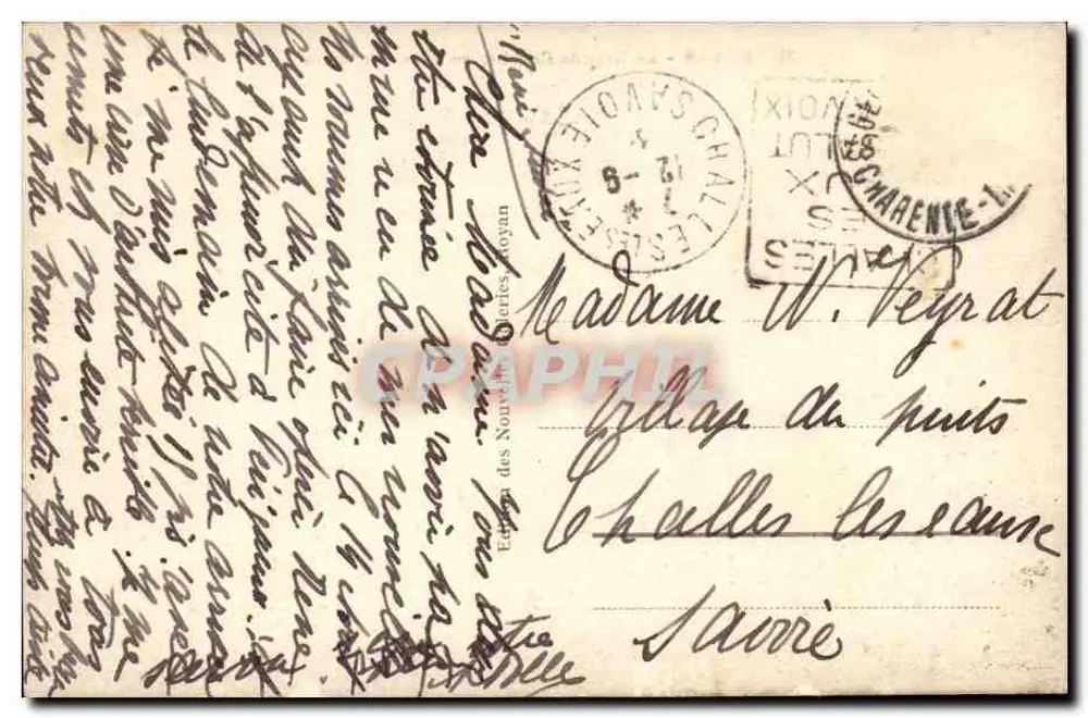 Royan - La Grande Conche, ein Stück der Zelte — Édition des Nouvelles tentes, n°221 - Rückseite