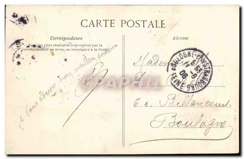 Royan : Neue Kabinen und Strand von Pontaillac — Verlag: J. P. G. Lefebvre, Nr. 11 - Rückseite