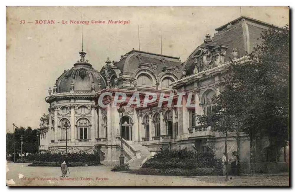 Royan — Das Neue Municipale Casino — Edition Nuytelski, Boulevard Thiers, Royan - Vorderseite