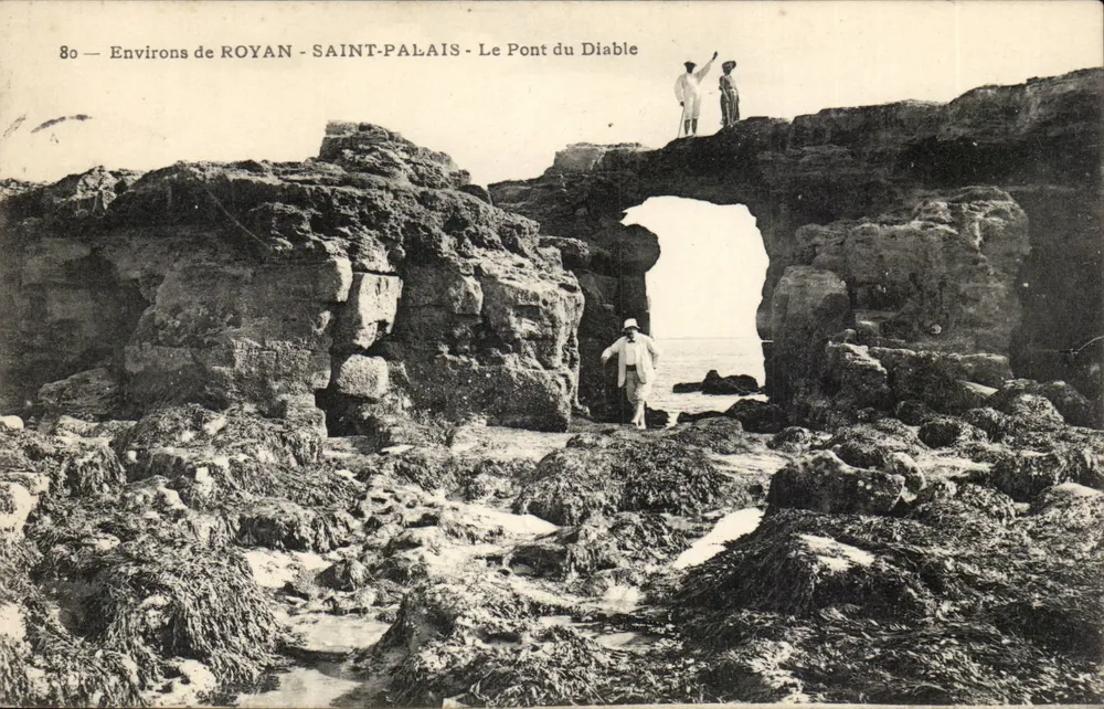 Arredores de ROYAN - SAINT-PALAIS - O Ponte do Diabo — Editor não identificado, n° de série 80 - Frente