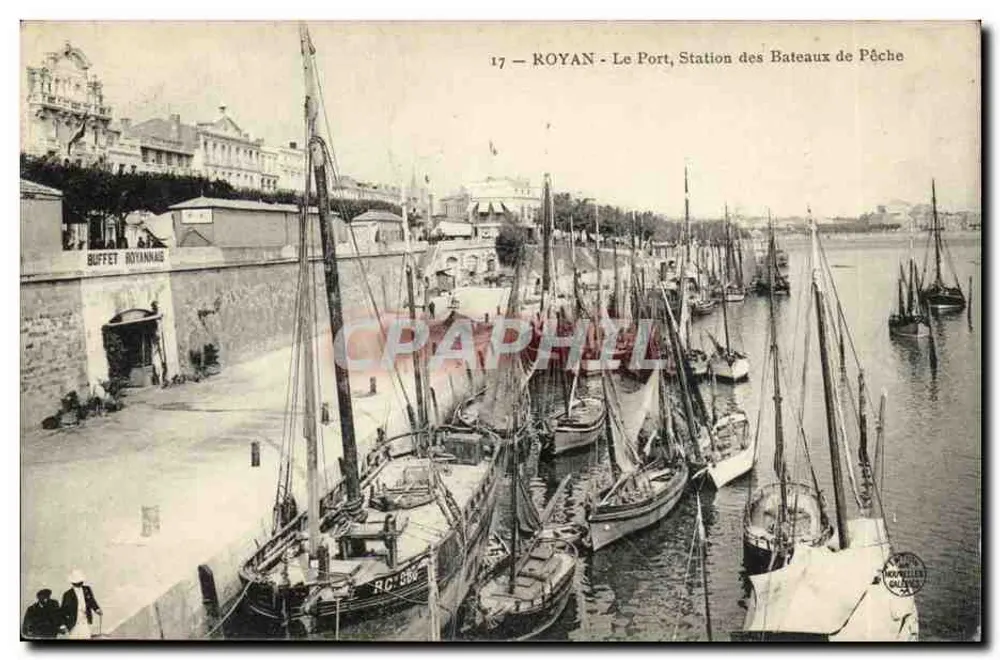 Royan — Der Hafen, Fischereibootstation — Buffet Royannais - Vorderseite