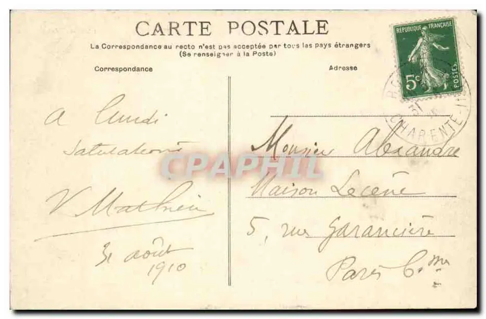 Royan — Le Port, Fischereihafen — Verlag: Nouvelles Galeries - Rückseite