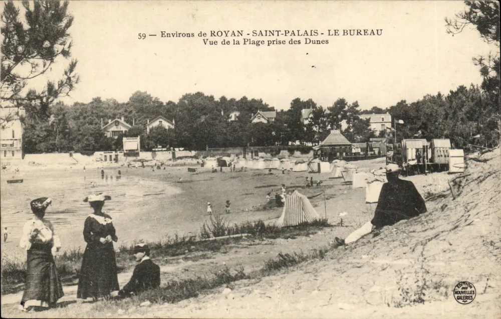 Umgebung von Royan - Saint-Palais - Das Büro - Blick auf den Strand vom Deich aus - Vorderseite