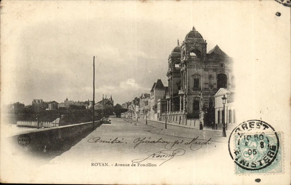 Royan - Avenida de Foncillon — editor AB&Cé, número de série não visível - Frente