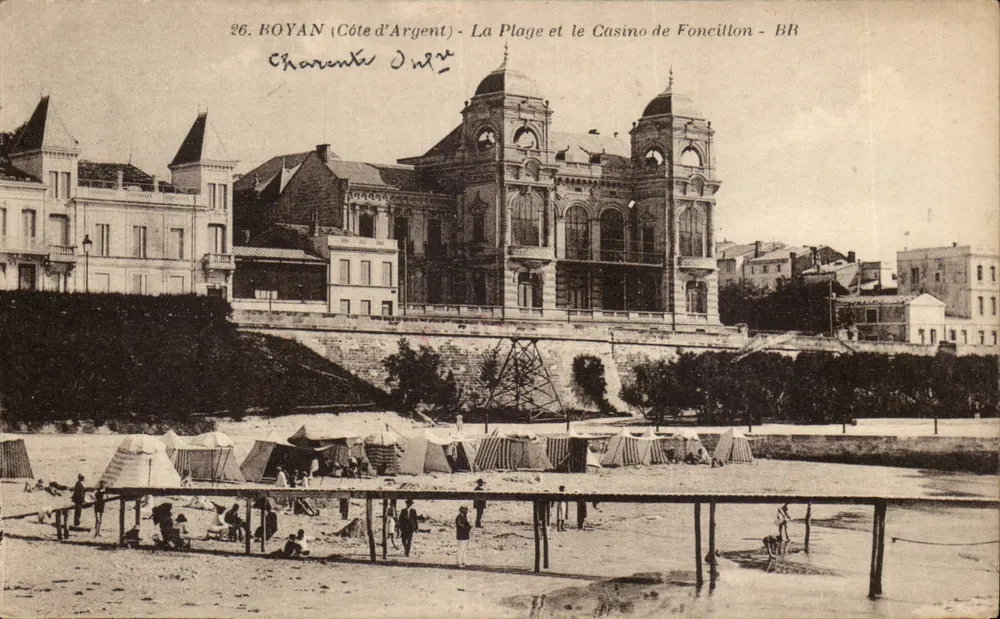 Royan (Côte d'Argent) — Die Strand und das Casino Foncillon — BR - Vorderseite