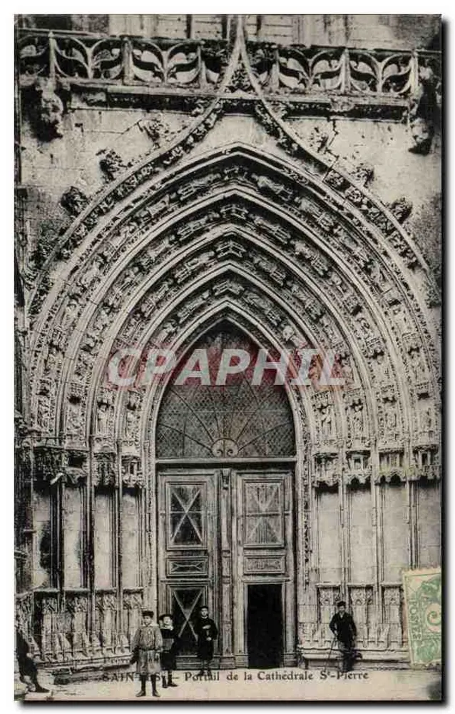 Saint-Pierre — Portal der Kathedrale Saint-Pierre — Verleger unbekannt - Vorderseite