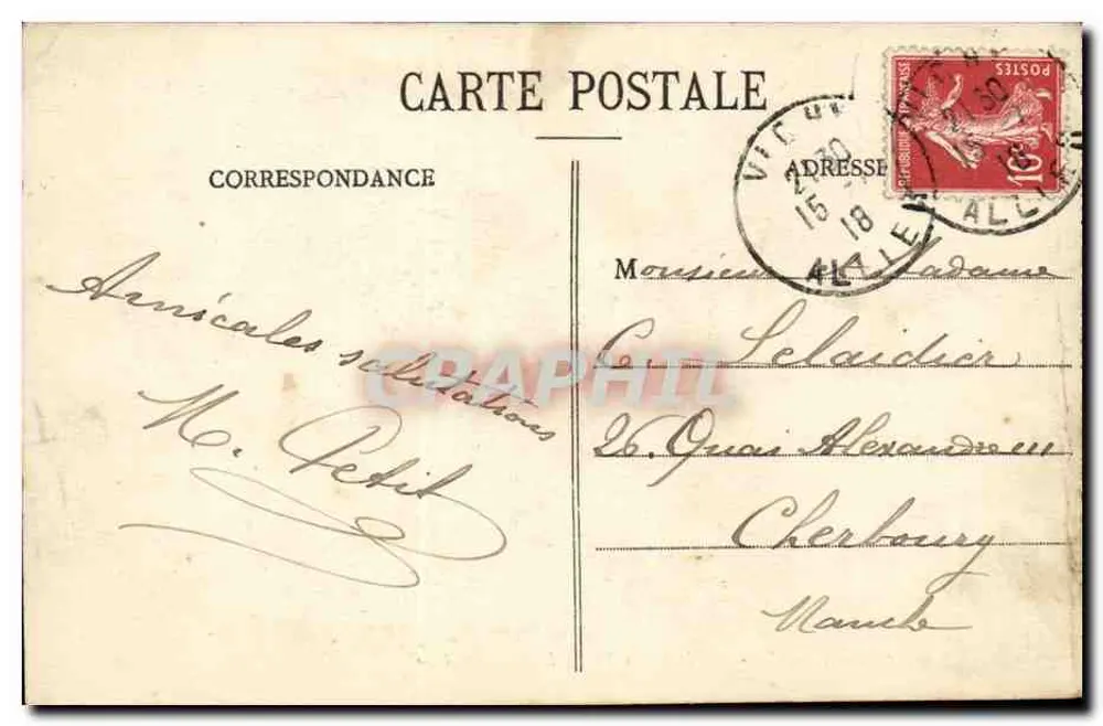 Vichy - Auf dem alten Park - La Grande Allée — n°609 - Rückseite