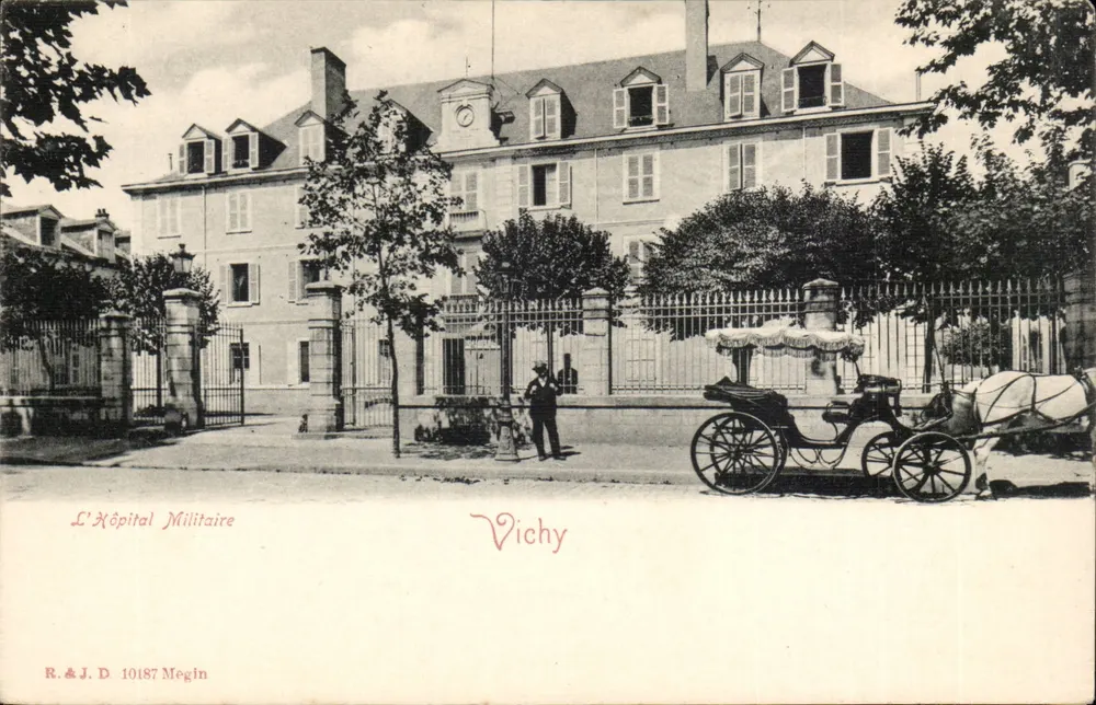 Das Militärkrankenhaus — Vichy — R.&J. D. 10187 Megin - Vorderseite