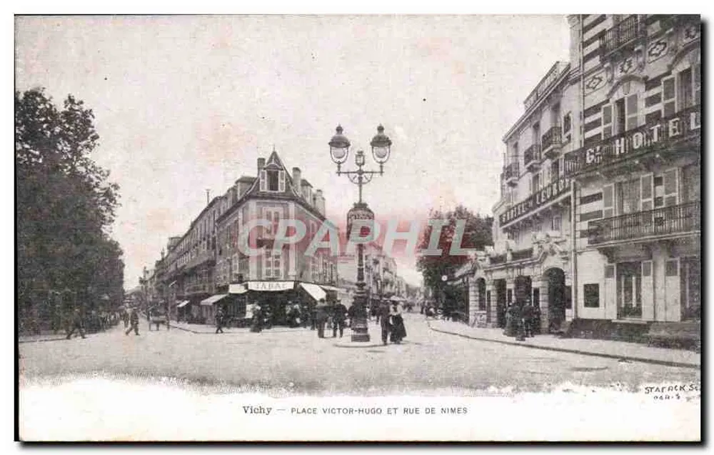 Vichy — Place Victor-Hugo und Rue de Nîmes — Stäfer & Cie, n° 0483 - Vorderseite