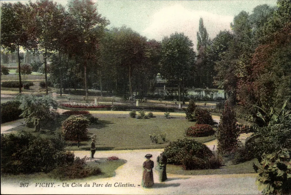 Vichy - Ein Eckchen des Parks der Célestins - unbekannter Verlag, Nr. 267 - Vorderseite