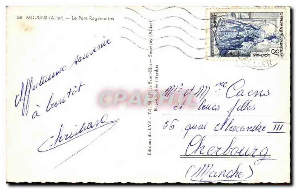 Moulins (Allier) — O Ponte Régemortes — Edições do LYS - Verso
