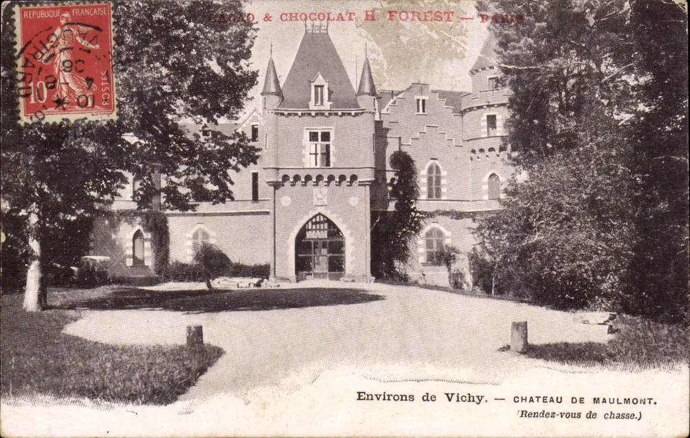Schloss Maulmont — Umgebung von Vichy — H. Forest — Paris - Vorderseite