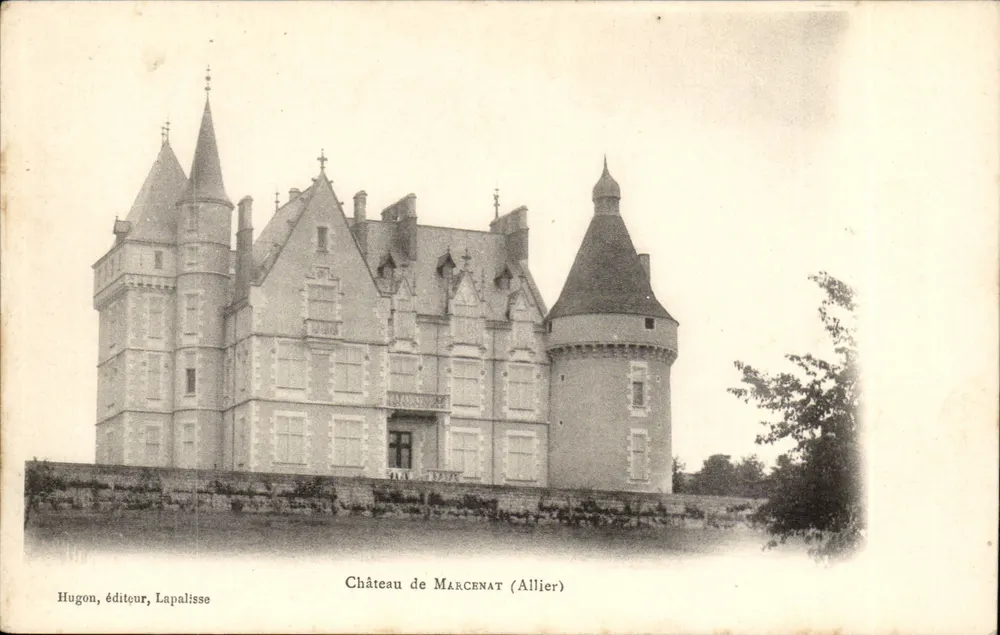 Castelo de Marcenat (Allier) — Hugon, editor, Lapalisse - Frente