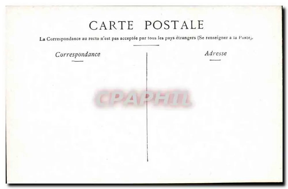 Vichy — A estação e a estátua « Deusa das Águas » — AERCK S. PARIS - Verso