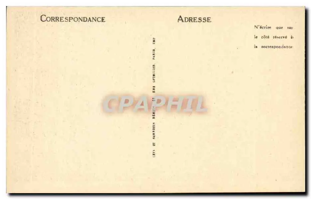 Vichy — Bordes del Allier — Chalet de remo — LL. n° 315 - Reverso