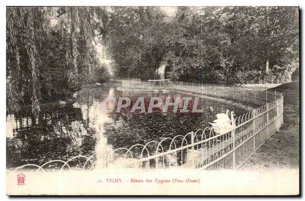 Vichy - Bassin der Schwäne (Westpark) — n° 21 - Vorderseite