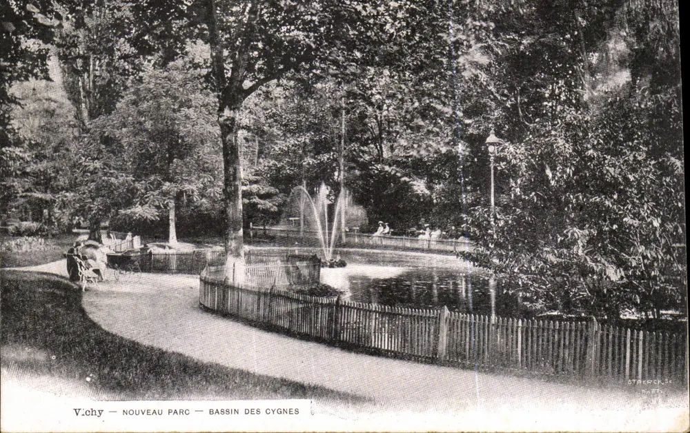 Vichy — Neuer Park — Entenweiher — Verlag Stacker, Nr. 24 - Vorderseite