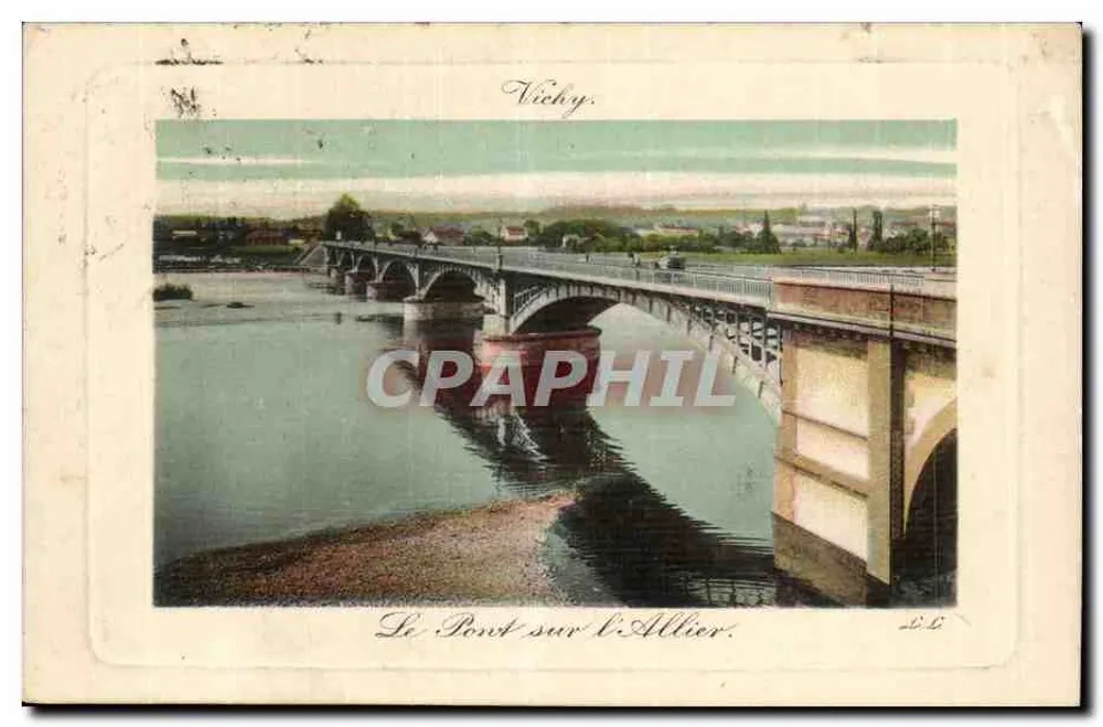 Most nad Allierem — Vichy — wydawca L. L. (L. L.) - Awers
