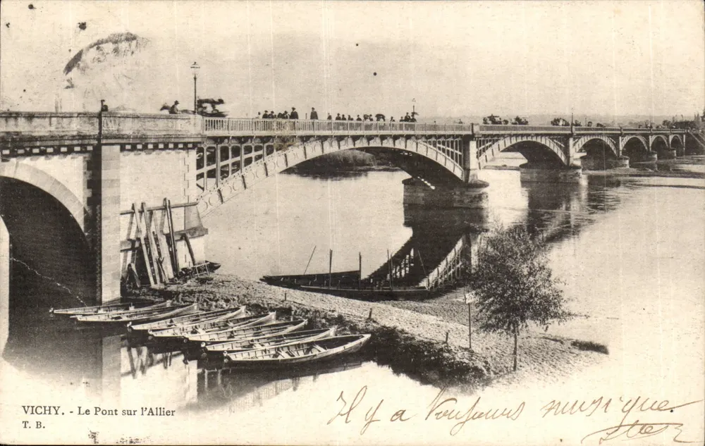 Vichy - Most nad rzeką Allier — wydawnictwo T.B. - Awers