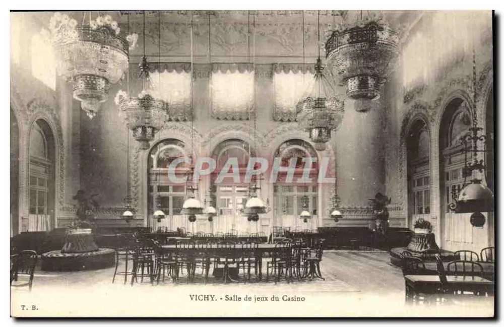 Vichy - Salle de jeux du Casino — T. B. - Recto